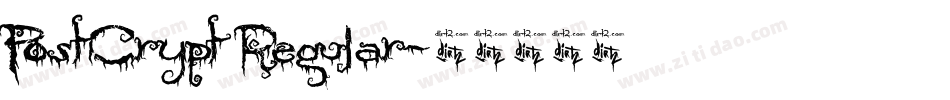 PostCrypt Regular字体转换